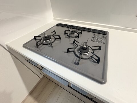 2口ガスコンロ付きのシステムキッチン