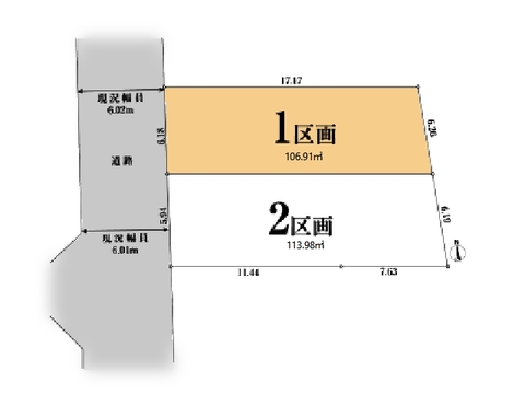 ○区画図○