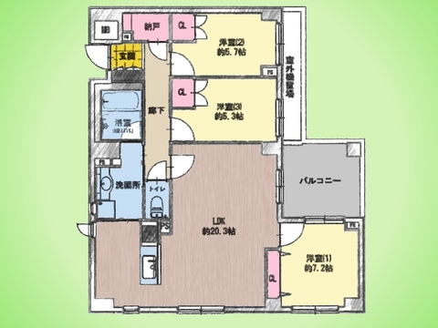 ○間取り図○