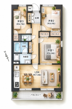 ○間取り図○