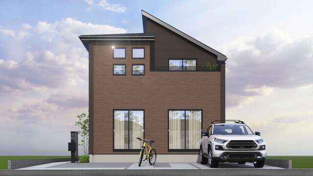 外観完成イメージ正面のスライド画像