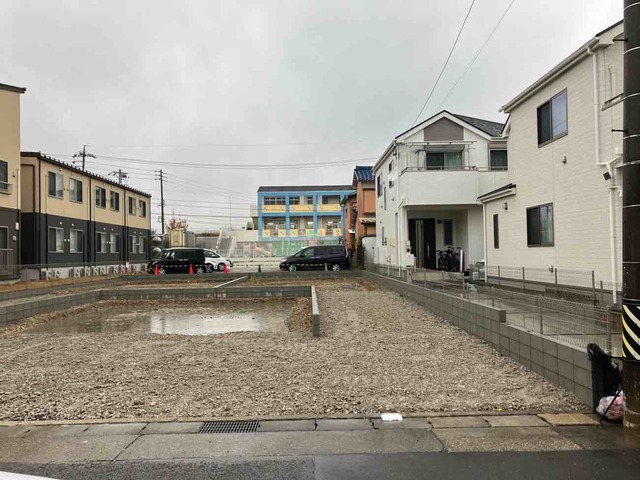 現地土地写真（造成工事中）のスライド画像