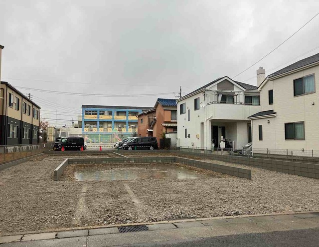 現地土地写真（造成工事中）のスライド画像