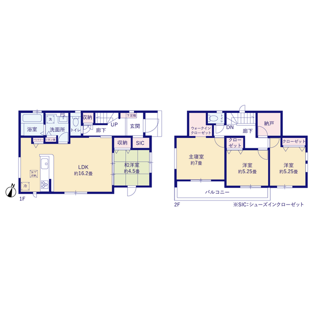 ２号棟間取り図のスライド画像