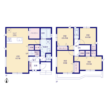 1号棟間取り図
