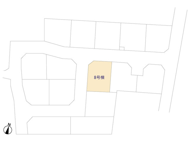 8号棟区画図のスライド画像