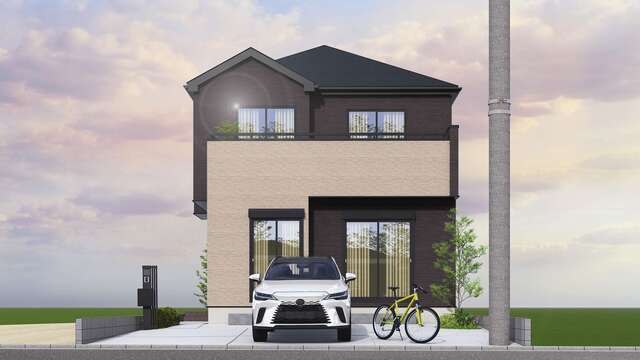 完成予想図（５号棟）のスライド画像