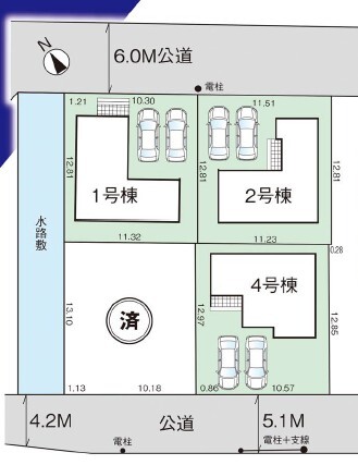 藤田現場区画図のスライド画像