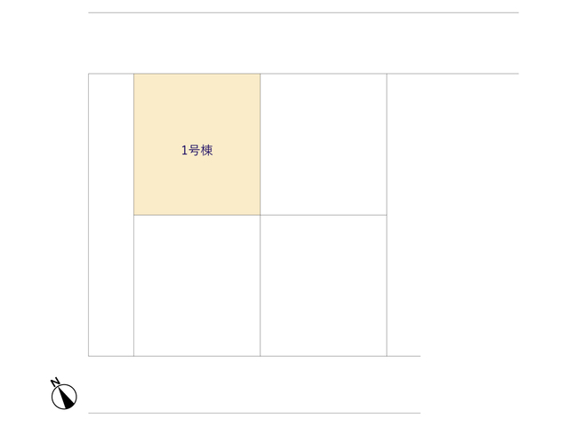 １号棟区画図のスライド画像