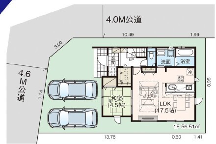 現場区画図のスライド画像