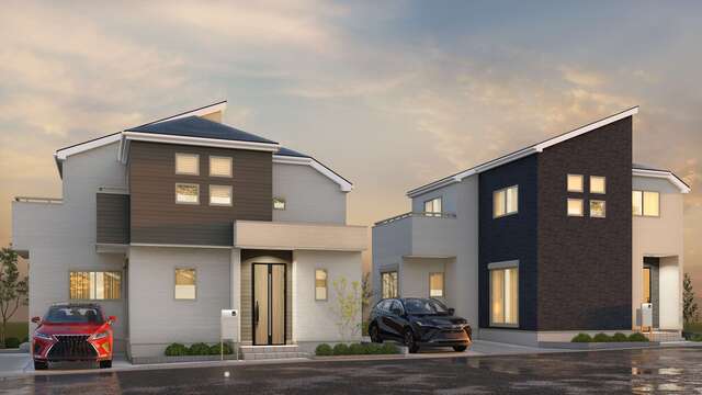 １・２号棟ー外観予想図のスライド画像