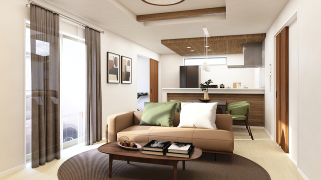 １号棟ー内観完成予想図のスライド画像