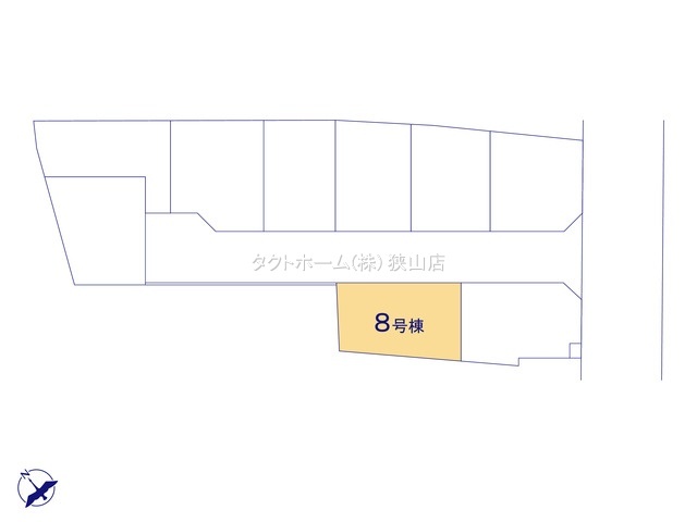 ８号棟(区画図)のスライド画像