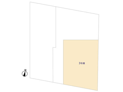 【販売中物件：1号棟、2号棟、3号棟】