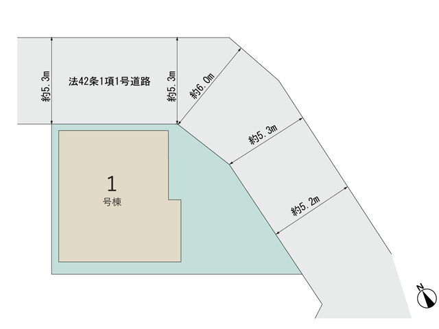 【販売中物件：1号棟】のスライド画像