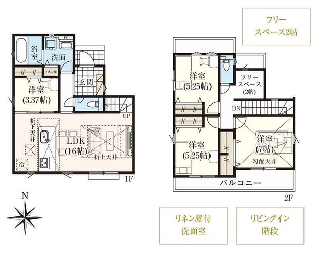 １２号棟ー間取り図のスライド画像