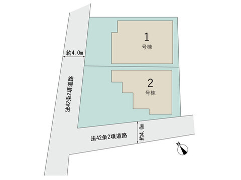 【販売中物件：1号棟、2号棟】
