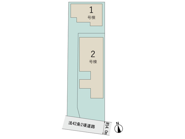 【販売中物件：1号棟、2号棟】のスライド画像