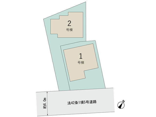 【販売中物件：1号棟、2号棟】のスライド画像