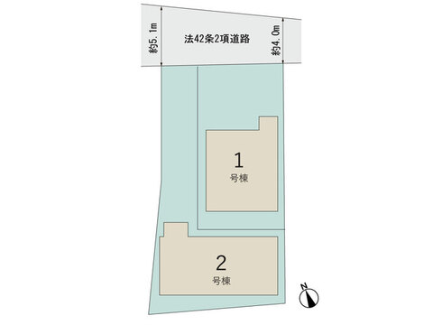 【販売中物件：1号棟、2号棟】