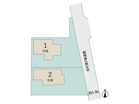 【販売中物件：1号棟、2号棟】