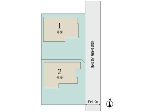 【販売中物件：1号棟、2号棟】