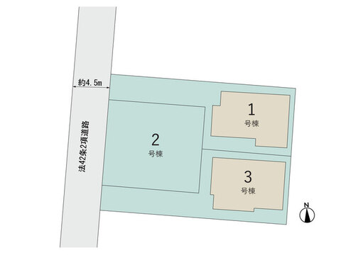 【販売中物件：1号棟、3号棟】