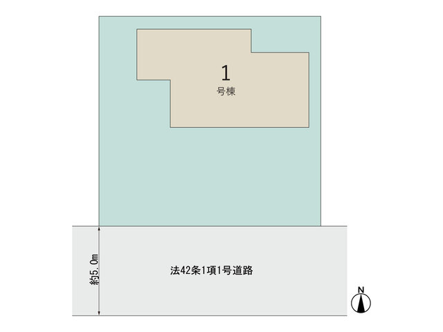 １号棟現場区画図 【販売中物件：1号棟】のスライド画像