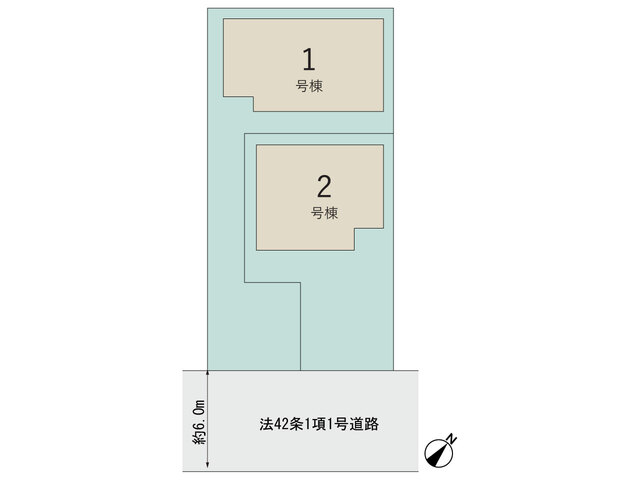 【販売中物件：1号棟、2号棟】のスライド画像