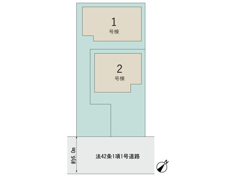 【販売中物件：1号棟、2号棟】