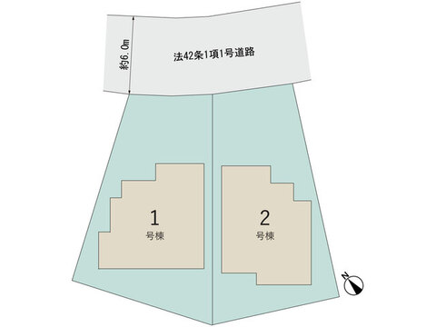 【販売中物件：1号棟、2号棟】