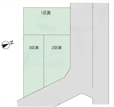 【販売中物件：1号棟、2号棟、3号棟】