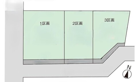 【販売中物件：1号棟、2号棟、3号棟】