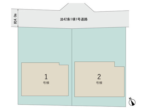 【販売中物件：1号棟、2号棟】