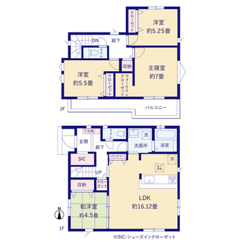 2号棟　間取り