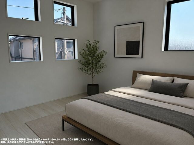1号棟　寝室　※掲載画像はAI作成によるCG画像です。家具・調度品は販売価格に含まれません。<br>のスライド画像