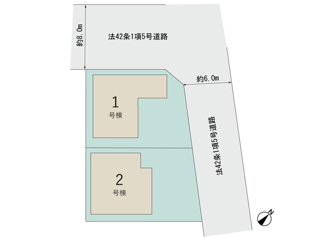 2号棟 【販売中物件：1号棟、2号棟】のスライド画像