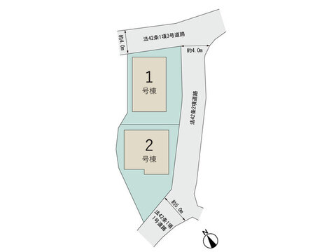 【販売中物件：1号棟、2号棟】