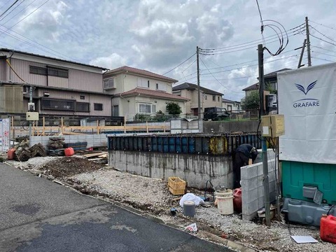 基礎工事中