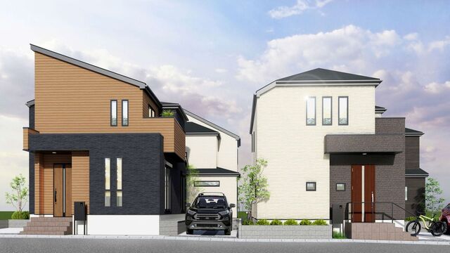 左手、2号棟イメージパースのスライド画像