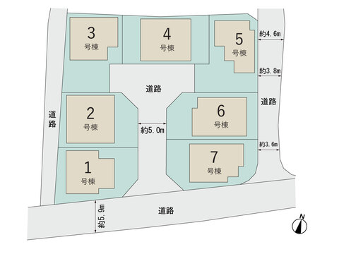 【販売中物件：1号棟、2号棟、3号棟、4号棟、5号棟、6号棟、7号棟】