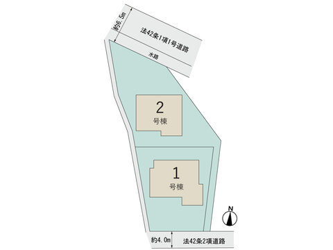【販売中物件：1号棟、2号棟】