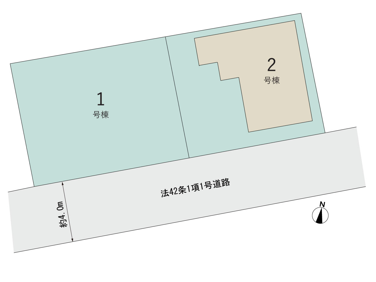 【販売中物件：1号棟】のスライド画像