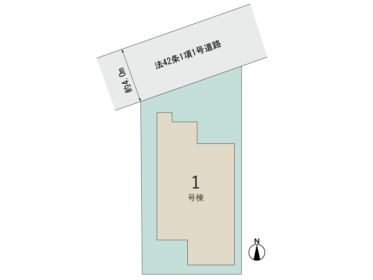 【販売中物件：1号棟】のスライド画像