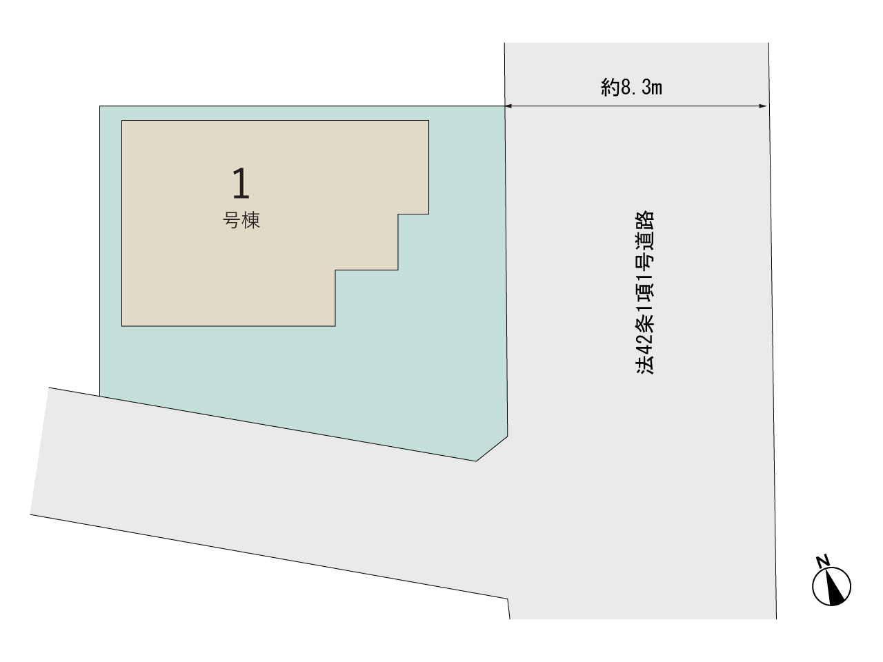 【販売中物件：1号棟】のスライド画像