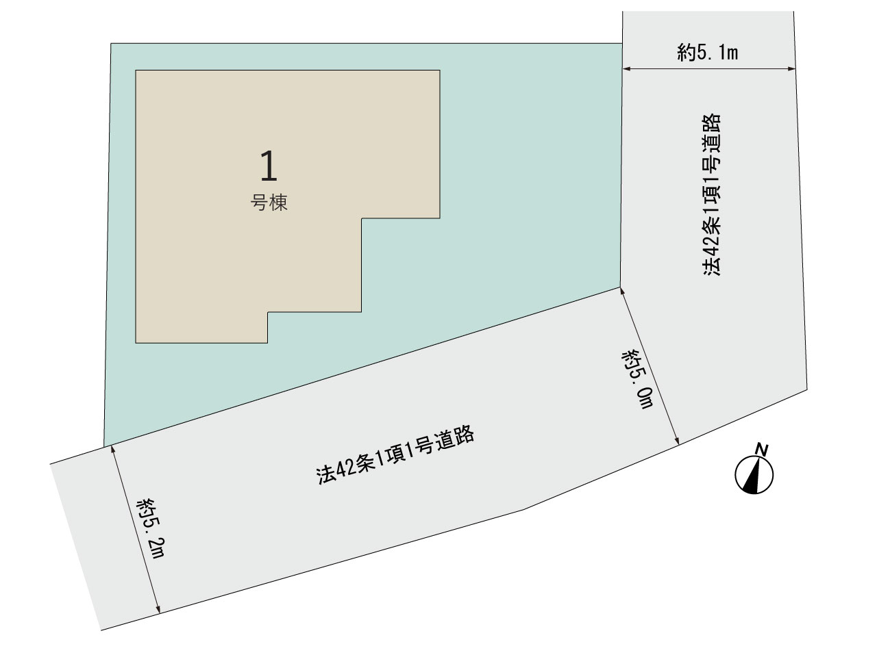 【販売中物件：1号棟】のスライド画像