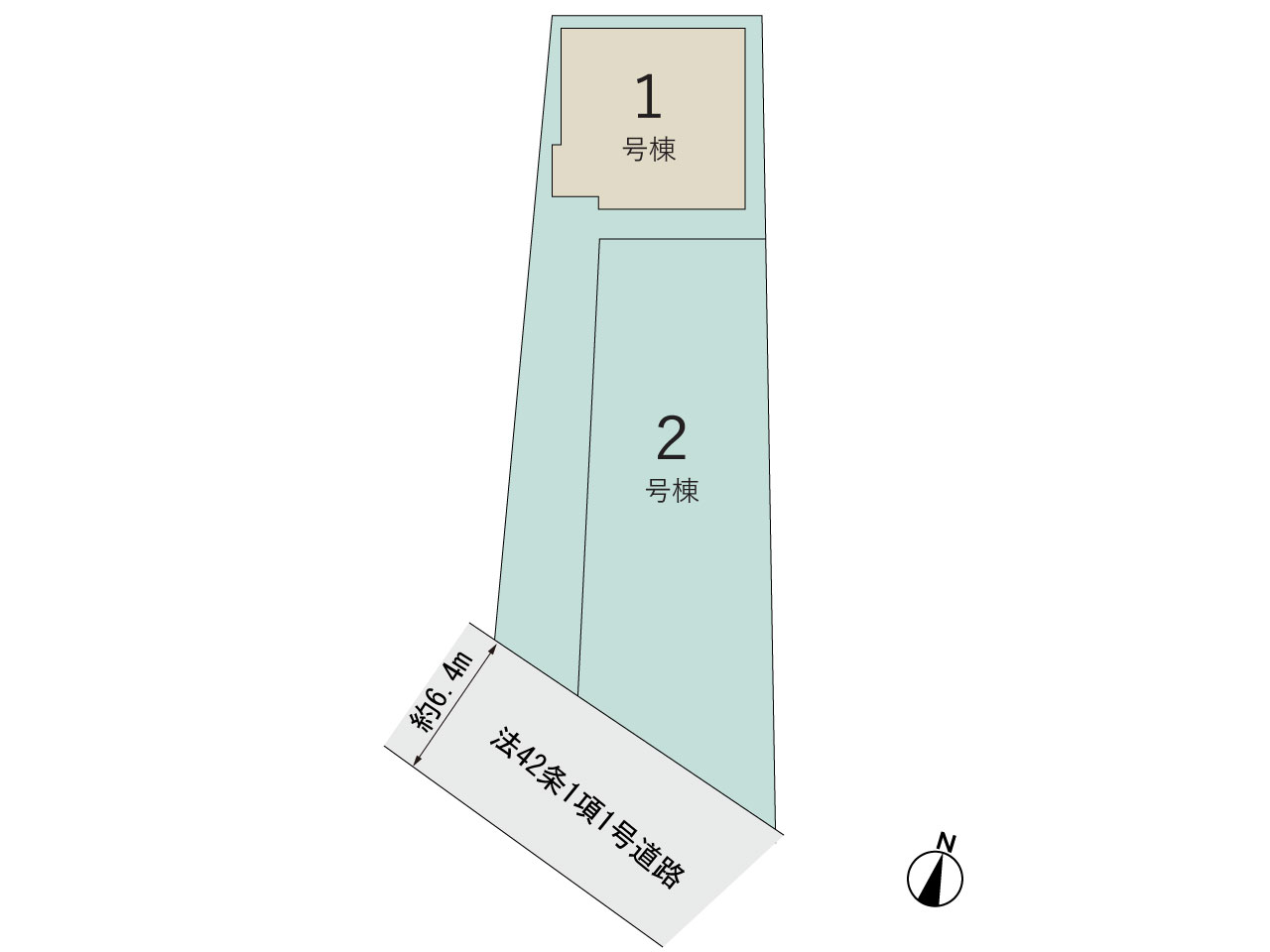 【販売中物件：1号棟】のスライド画像