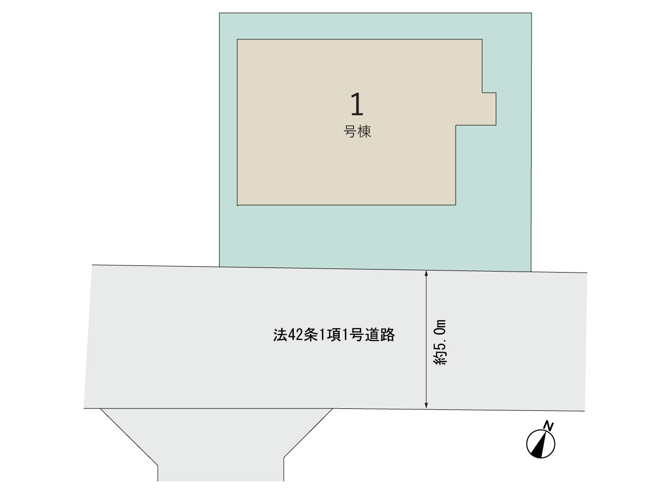 区画図 【販売中物件：1号棟】のスライド画像