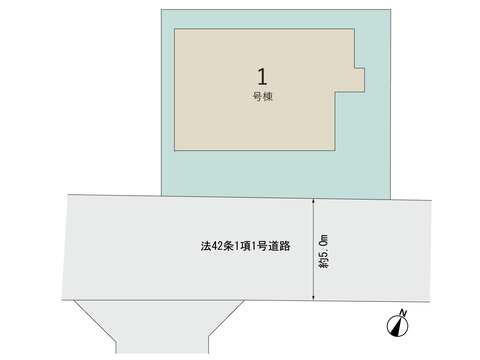区画図 【販売中物件：1号棟】