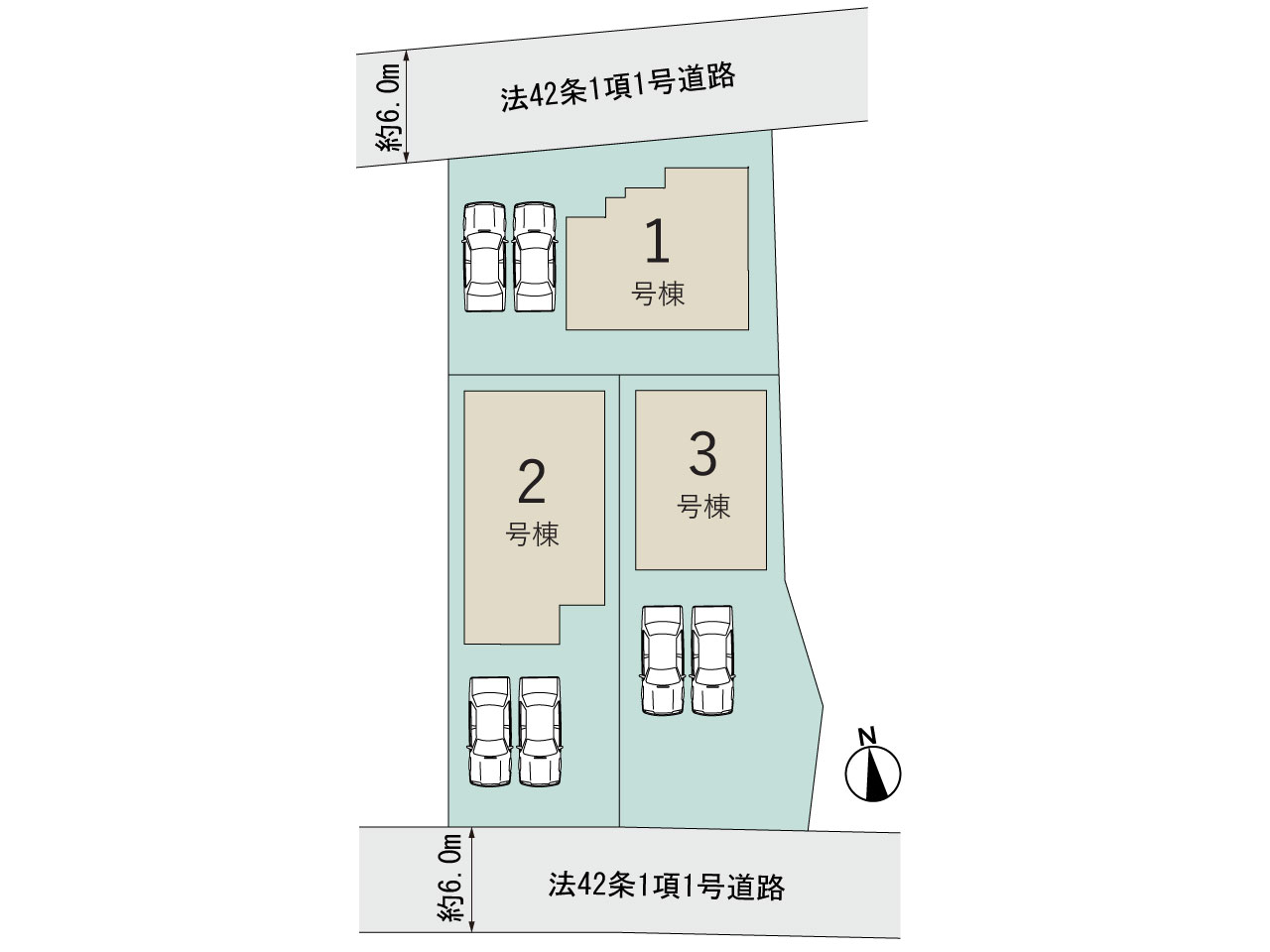 【販売中物件：2号棟、3号棟】のスライド画像
